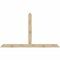 Ekena Millwork Portland Rough Sawn Timber Gable Bracket, Douglas Fir, 108"W x 63"H x 2"D x 6"F, 14/12 Pitch GBW108X63X0206POR00RDF - alternate 1
